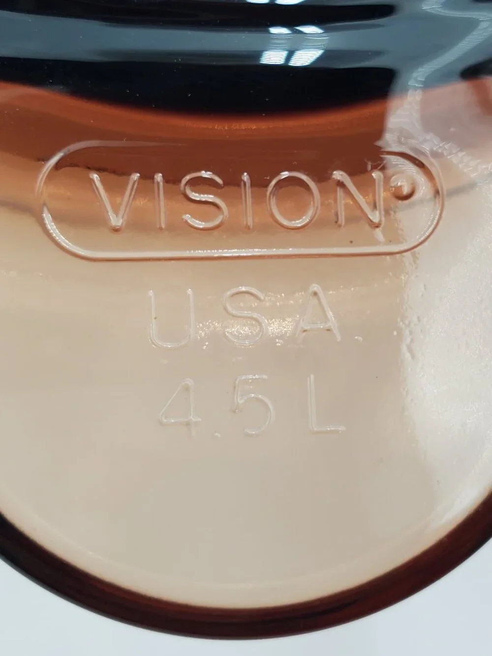 Corning Vision Amber 4.5 L Stew Pot Visions Cookware Dutch Oven Soup Pot